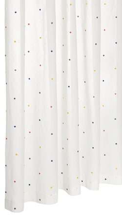 LOIDA Rideau prêt à poser jour - Blanc / L: 140.0 cm x H: 270.0 cm