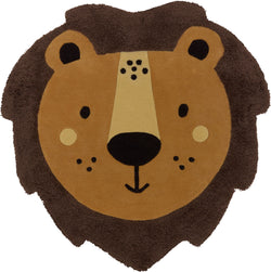 TIERRE Tapis - marron, jaune / L: 103.0 cm x P: 105.0 cm