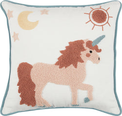 ALDANA Coussin décoratif - Multicolore / L: 40.0 cm x P: 40.0 cm