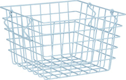 BELEN Metallkorb - Hellblau / B: 24.0 cm x T: 24.0 cm x H: 15.0 cm
