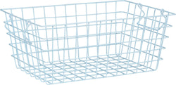 BELEN Metallkorb - Hellblau / B: 25.0 cm x T: 40.0 cm x H: 16.0 cm