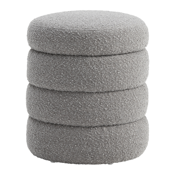 LIYA Hocker anthrazit