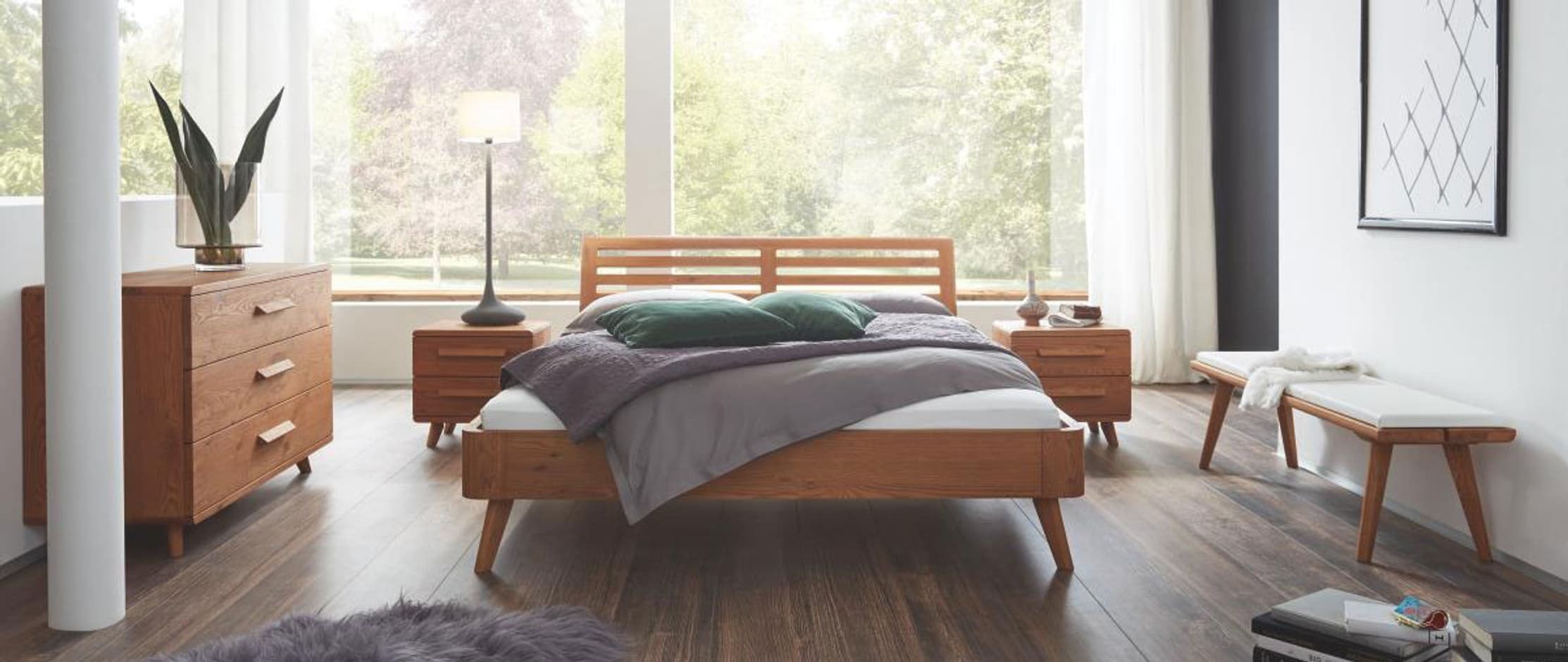 Ein lichtdurchflutetes Schlafzimmer