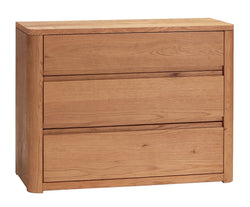 Commode HASENA OAKLINE AIDA - Marron clair / L : 103,0 cm x P : 40,0 cm x H : 77,0 cm