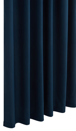 NOA Fertigvorhang blickdicht - Dunkelblau / B: 150.0 cm x H: 260.0 cm
