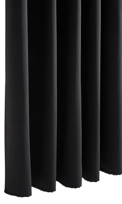 ALONSO Fertigvorhang lichtdicht mit Gleiter - B: 140.0 cm x H: 270.0 cm / Schwarz
