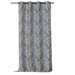 SUMATRA Fertigvorhang blickdicht - Blau / B: 135.0 cm x H: 245.0 cm