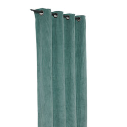 ALBERTA Fertigvorhang blickdicht - Türkis / B: 140.0 cm x H: 260.0 cm