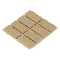 Patins pour parquet Fix-O-Moll - L : 40,0 mm x P : 20,0 mm x H : 5,0 mm / beige