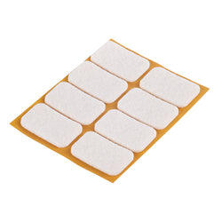 Fix-O-Moll Filzgleiter 3 mm / 36 x 22 mm 8 x Filzgleiter - B: 36.0 mm x T: 22.0 mm x H: 3.0 mm / Braun