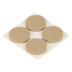 Patins pour parquet Fix-O-Moll 5 mm / Ø 35 mm - Lot de 4 patins - H : 5,0 mm / beige