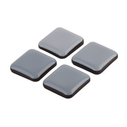 Pattini universali Fix-O-Moll 5 mm / 30 x 30 mm, 4 pezzi - L: 30,0 mm x P: 30,0 mm x A: 5,0 mm / Grigio