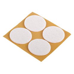 Pattini in feltro Fix-O-Moll 3 mm / Ø 35 mm - 4 pattini in feltro - A: 3,0 mm x D: 35,0 mm / bianco