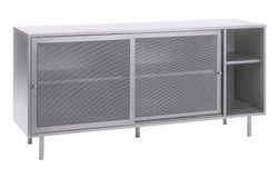 Buffet AKAY - Gris / L : 160 cm x P : 46 cm x H : 75 cm