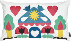HOIHAUS Coussin décoratif, design : Sonnhild Kestler - L : 30,0 cm x H : 50,0 cm / Multicolore
