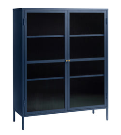 ALFI Highboard - Blau / B: 111 cm x T: 40 cm x H: 140 cm