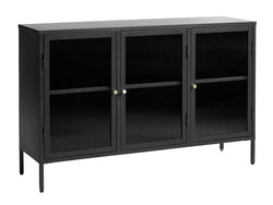 ALFI Sideboard - Schwarz / B: 132 cm x T: 40 cm x H: 85 cm