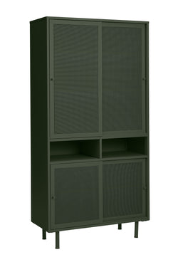 AKAY Schrank - Grün / B: 90 cm x T: 40 cm x H: 180 cm
