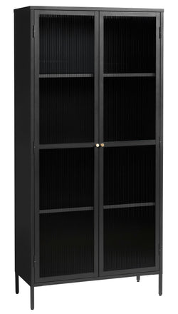 Vitrine ALFI - Noir / L : 90 cm x P : 40 cm x H : 190 cm