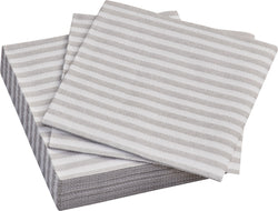 Serviette en papier LINE - Moonstruck / Blanc / L : 25,0 cm x P : 25,0 cm