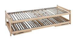 robusta DOPPIO Ausziehbett - B: 80.0 cm x T: 200.0 cm x H: 51.8 cm / Beige