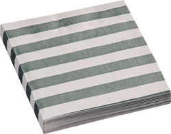 Serviettes en papier MARE - Beige, vert / L : 33,0 cm x P : 33,0 cm