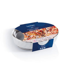 TRIANON Ofenformen-Set Glas 3 tlg. - Transparent / B: 36.5 cm x H: 8.5 cm x L: 28.5 cm