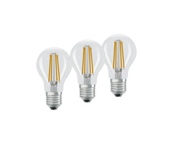 BASE CLA60 E27 WW 3X - E27, 806 lm, lot de 3 / Blanc