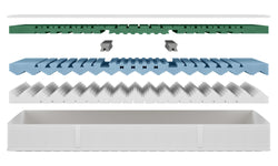 Matelas HAPPY TRADITIONS - 90,0 cm x 200,0 cm / Blanc