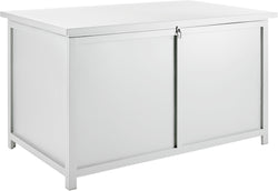 Contenitore per cuscini DAN - L: 177 cm x P: 85 cm x A: 99 cm / Bianco