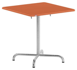 Table pliante Schaffner DAVOS - L : 70,0 cm x P : 70,0 cm x H : 72,0 cm / Terracotta