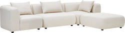 Ensemble de salon LALA - Sable / L : 300 cm x P : 95 cm x H : 65 cm