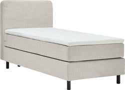 MILA Boxspringbett H3 - Beige / B: 90.0 cm x T: 200.0 cm