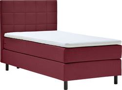 MILA Boxspringbett H4 - B: 90.0 cm x T: 200.0 cm / Rot