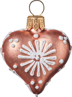GINGERBREAD Glasfigur - Kupferfarbig / D: 3.0 cm x H: 3.0 cm