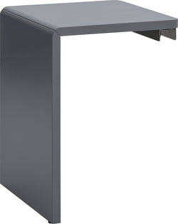UNO Nachttisch - Schiefer Grau / B: 29.5 cm x T: 35.0 cm x H: 40.4 cm