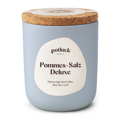 POTLUCK Barattolo per spezie "Pommes-Salz Deluxe" - Blu medio / D: 6,7 cm x A: 8,2 cm
