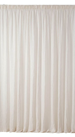 GAZE DE LIN Fertigvorhang Tag - Weiss / B: 300.0 cm x H: 240.0 cm