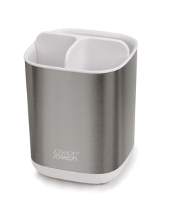 Gobelet Joseph Joseph - Couleur argent / Gobelet à brosse à dents - 9,5 x 9,5 x 12 cm