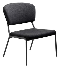 Fauteuil ZYVRA - Anthracite / L : 64 cm x P : 55 cm x H : 76 cm