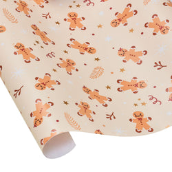 GINGERBREAD Geschenkpapier - Creme / B: 70.0 cm x L: 300.0 cm