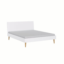 Lit BLANCA - Blanc / L : 160,0 cm x P : 200,0 cm