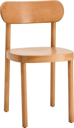 TEO Stuhl - Natur / B: 48.0 cm x T: 48.0 cm x H: 77.5 cm