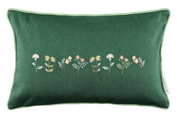 Tom Tailor MEADOW Zierkissenhülle - Dunkelgrün / B: 30.0 cm x H: 50.0 cm
