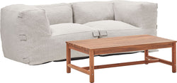 COLOMBO Loungeset - sand / B: 170 cm x T: 85 cm x H: 60 cm