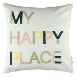 Tom Tailor HAPPY Zierkissenhülle - Weiss / B: 45.0 cm x H: 45.0 cm