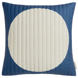 Tom Tailor CIRCLE Zierkissenhülle - Blau / B: 45.0 cm x H: 45.0 cm