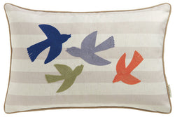 Tom Tailor BIRDS Zierkissenhülle - Lila / B: 38.0 cm x H: 58.0 cm