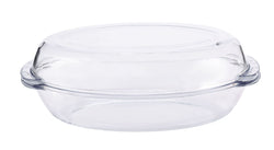 OVAL Ofenform - Transparent / B: 18.9 cm x T: 33.7 cm x H: 10.2 cm