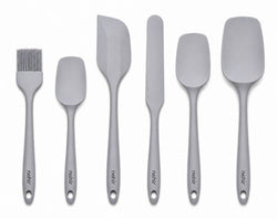 LENORA Küchenhelfer-Set - grau / H: 21 cm, H: 20.6 cm, H: 20.6 cm, H: 24 cm, H: 27 cm, H: 27 cm